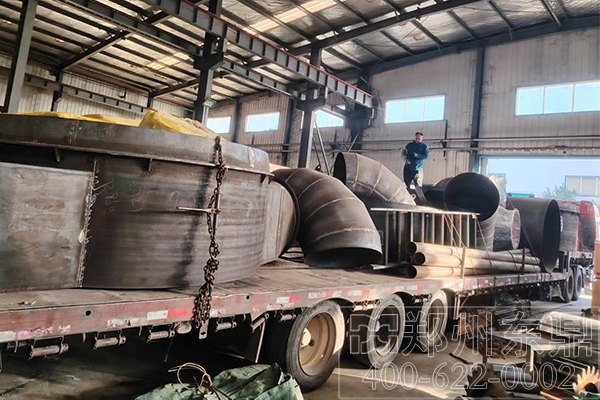 陕西大型煤泥烘干机项目装车发货现场