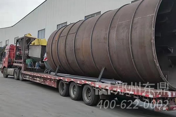 内蒙古伊旗1000吨煤泥烘干机制造完成装车发货
